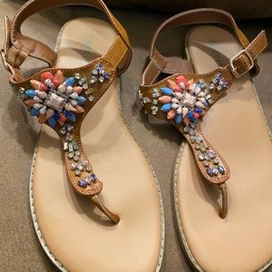 Torrid rhinestone sandals size 9